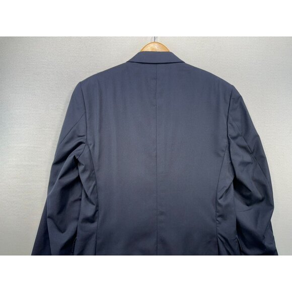 Jos. A. Bank Mens Tailored Fit Travelers Collection Wool Suit Jacket 44L Navy Bl - Picture 12 of 12